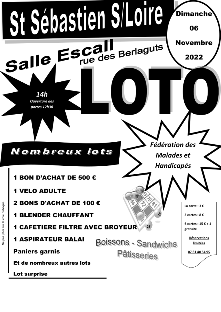 Loto Nantes FMH dimanche 06 novembre 2022